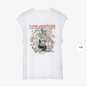 Cecilia crystal guitar and floral cotton T-shirt